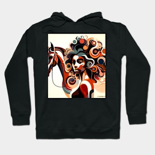 #1. Afro Queen and her horse by Charlotte VanRoss Hoodie